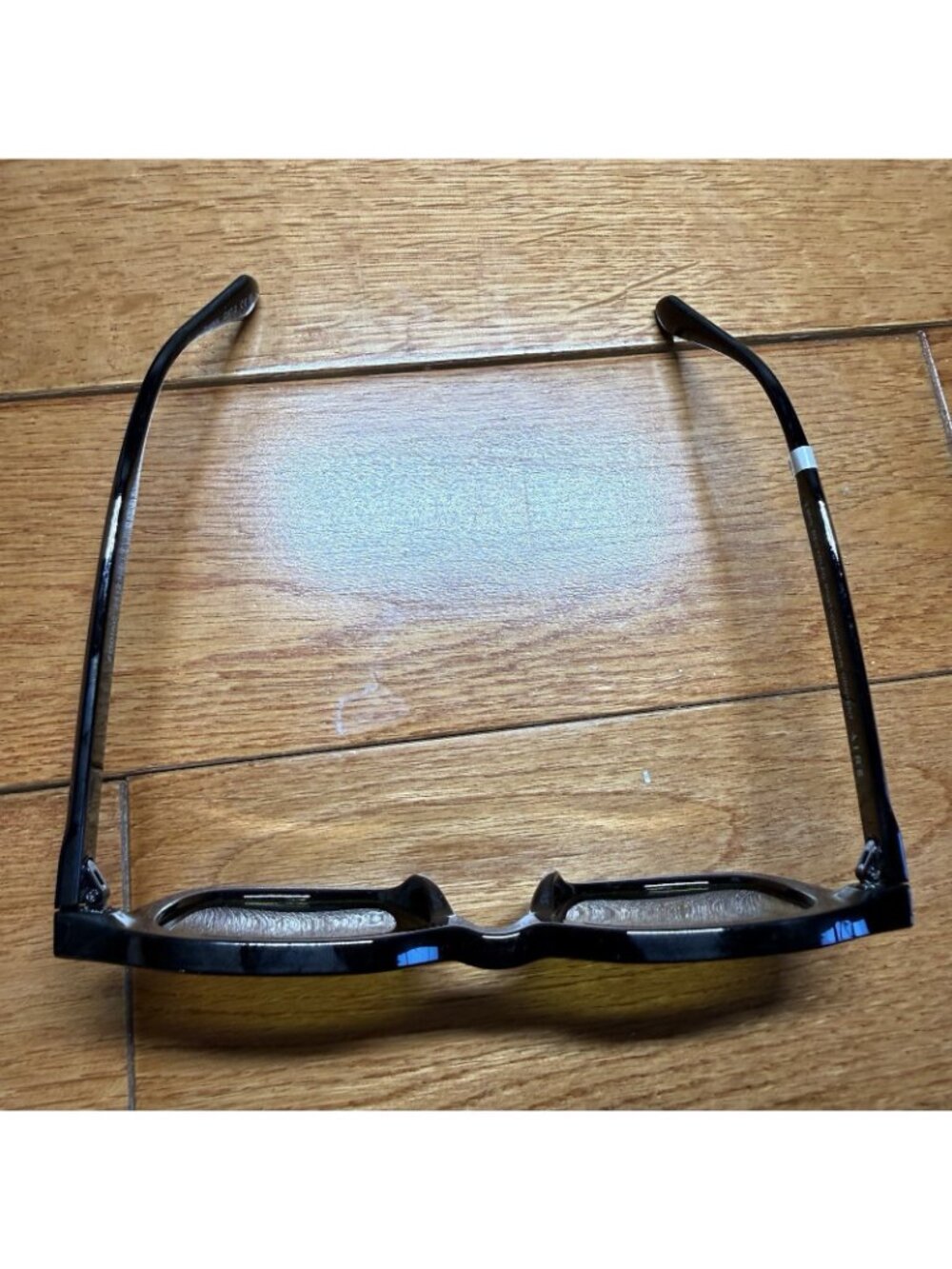 AIRE Black Rectangle Sunglasses Green Lens Retro Unisex Classic Trendy UV - Picture 4 of 9